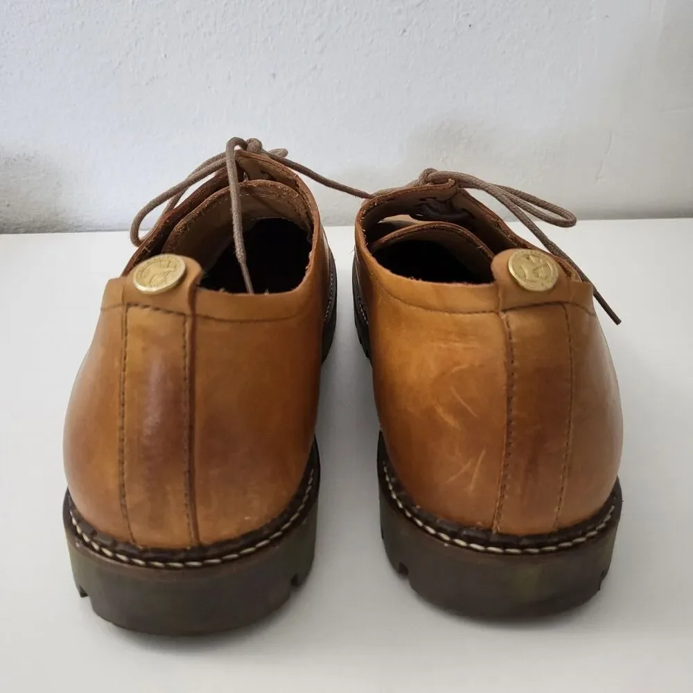 BIRKENSTOCK Timmins Oxfords Mens 11 / 44 Brown Leather Lace Up Shoes Sneakers